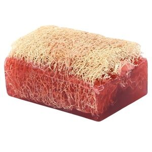NWT Soap Mama 100% Organic Red Tea Tree Loofah Soap Natural